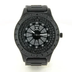 Montre hip-hop KingStar rap noir hip-hop bracelet silicone plastique