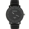 Montre Homme Noir Cuir PU
