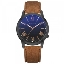Montre homme pas chère chiffre romain bracelet cuir