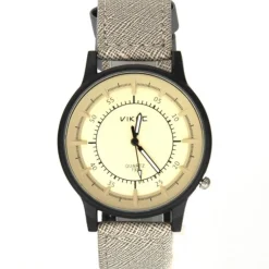 Montre homme urbain bracelet désert cuir