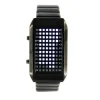 Montre LED design futur affichage binaire date