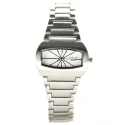 Montre Marque Excellanc rectangulaire bracelet acier