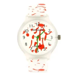 Montre marque pas chère WILLIS blanche et rouge