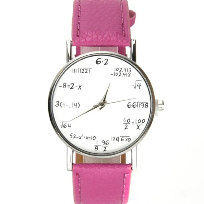 Montre pas chère algèbre unisexe sympa