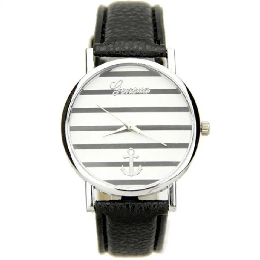Montre pas chère Ancre marine Geneva femme et homme