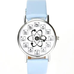 Montre pas chère atomique bracelet bleu ciel