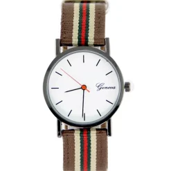 Montre pas chère avec un bracelet NATO en tissu marque GENEVA