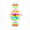 Montre pas chère de femme enfant Willis Arc-en-ciel