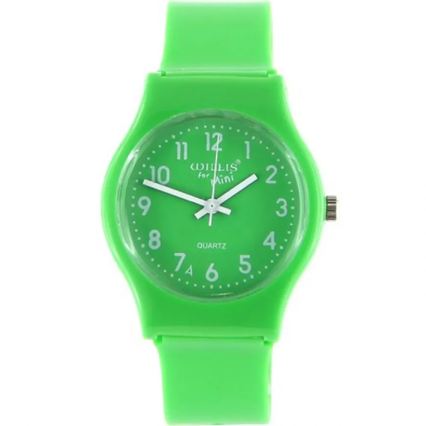 Montre pas chère enfant vert style Glossy WILLIS