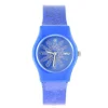 Montre pas chère femme et enfant bleu paillettes marque Willis