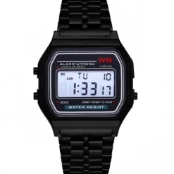Montre pas chère multifonction bracelet noir