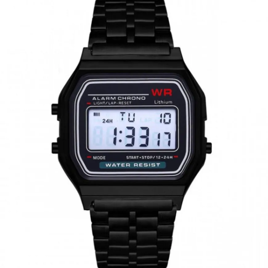 Montre pas chère multifonction bracelet noir