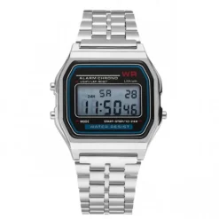 Montre pas chère multifonction bracelet argenté