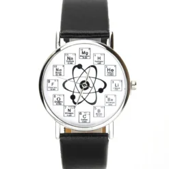 Montre pas chère noir tableau périodique des éléments