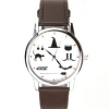 Montre pas chère ok time unisexe sorcière chauve-souris