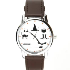 Montre pas chère ok time unisexe sorcière chauve-souris