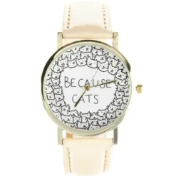 Montre pas chère petit chat femme