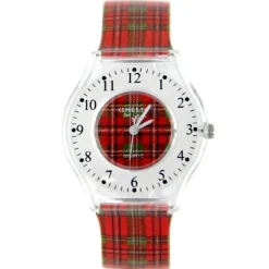 Montre pas chère plastique de marque willis à carreau écosse bucheron