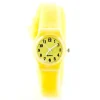 Montre pas chère pour l'été bracelet long silicone jaune