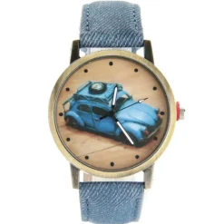 Montre pas chère vieille voiture unisexe