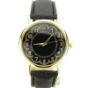 Montre poker pas chère bracelet cuir PU noir