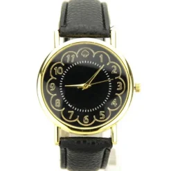 Montre poker pas chère bracelet cuir PU noir