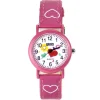 Montre pour Enfant Rose Motif Coeurs