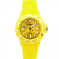 Montre Silicone Jaune