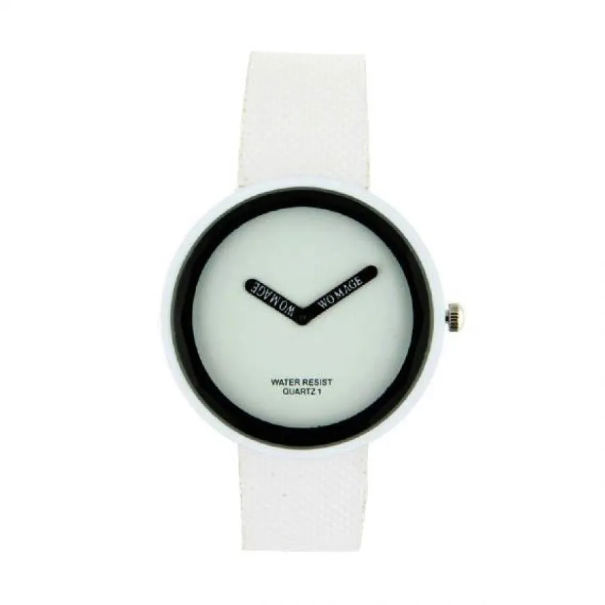 Montre simple blanche femme pas chère