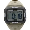 Montre Sport Multifonction Gros Chiffres Vert Kaki