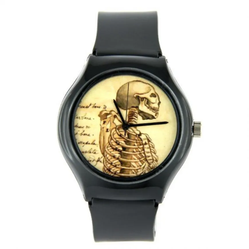 Montre squelette pas chère de marque Willis noire