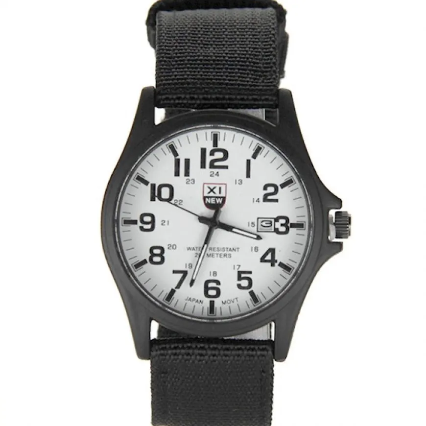 Montre style militaire avec dateur