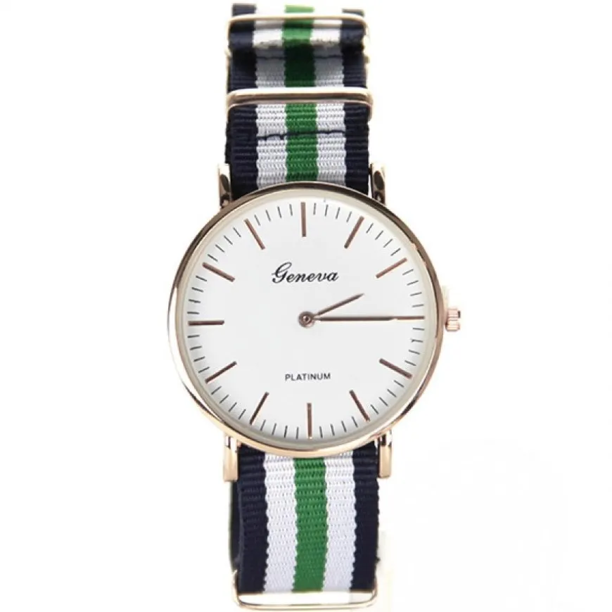 Montre tissu femme homme tendance à la mode