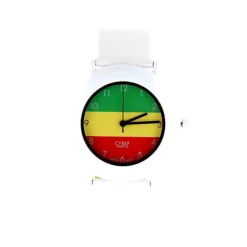 Montre tricolore pas chère couleur jamaïque