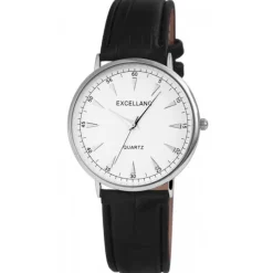 Montre unisexe avec bracelet imitation cuir Excellanc