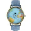 Montre voyage avion monde jean pas chère