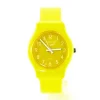 Montre Willis pas chère plastique jaune numéros blancs