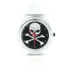 Montre Willis plastique transparent pas chère tête de mort pirate crâne