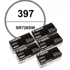Pack de 50 Batteries alcaline 1,55 V 397 Varta montre