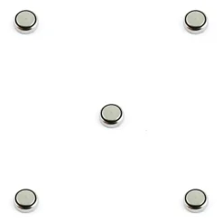 Pack de 5 Batteries de montre AG9 alcaline 1,5 V