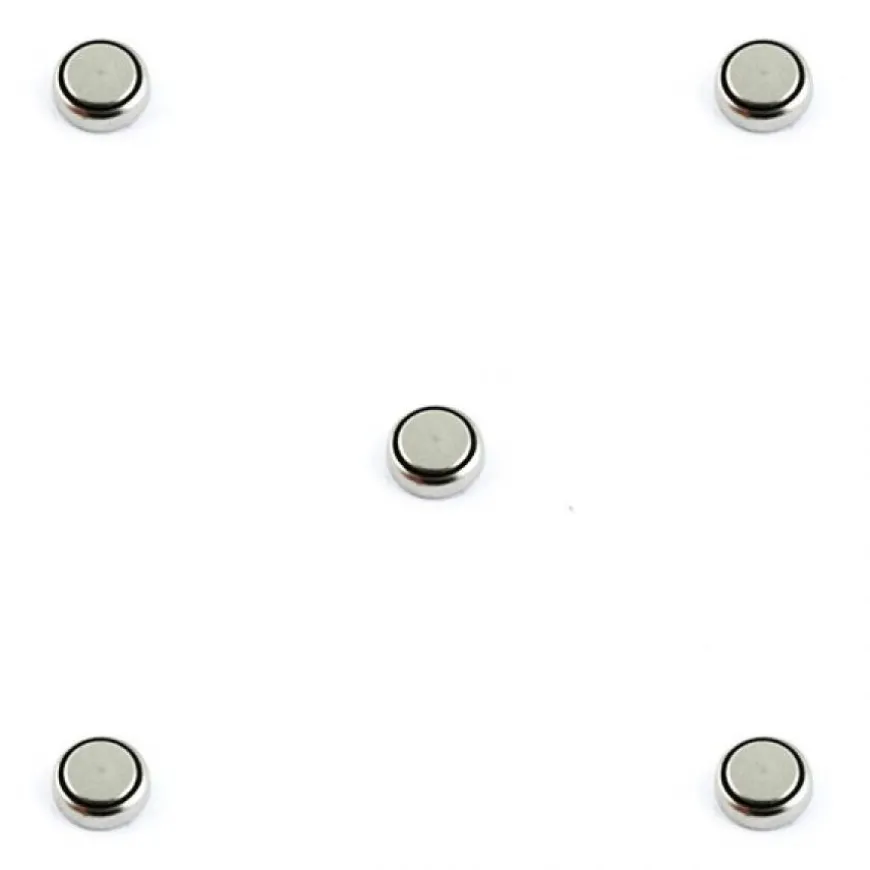 Pack de 5 Batteries de montre AG9 alcaline 1,5 V