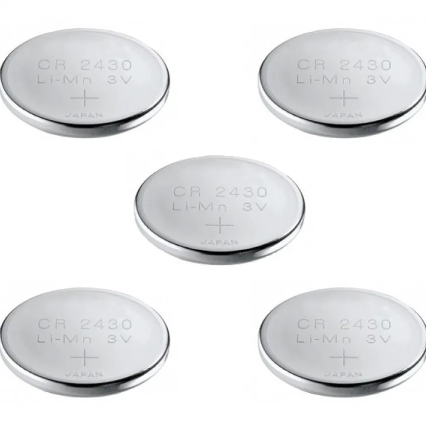 Pack de 5 Batteries lithium 3 V CR2430 montre