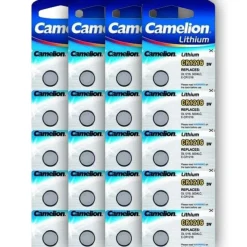 Pack de 20 Batteries pour montre CR1216  3 V lithium