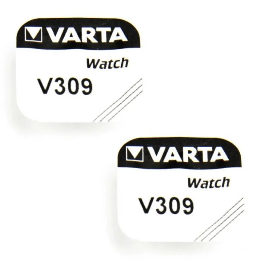 Pack de 2 Batteries Varta 1,55 V 309 alcaline pour montre