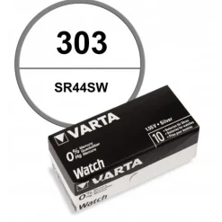 Pack de 10 Batteries 1.55 V 303 Varta alcaline pour montre