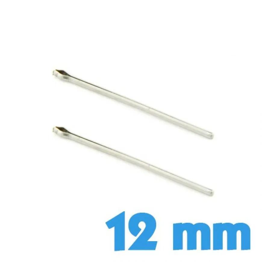 Pack de 2 fixations goupille pas cher pour bracelet métal montre de 12 mm