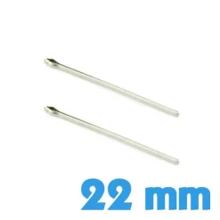 Pack de 2 fixations 22 mm goupille pas cher bracelet montre