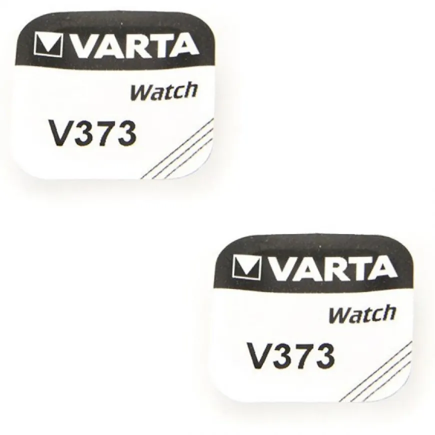 Pack de 2 Piles pour montre 373 1,55 V alcaline Varta