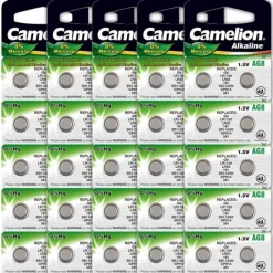Pack de 50 Piles 1,5 V AG8 alcaline montre