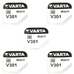 Pack de 5 Piles Varta 1.55 V 301 alcaline pour montre
